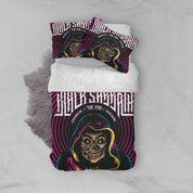 3D Pink Skull Black Sabbath Quilt Cover Set Bedding Set Duvet Cover Pillowcases SF30- Jess Art Decoration