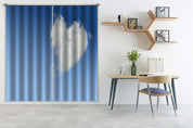 3D Abstract Sky Love Heart Clouds Curtains and Drapes LLL 214- Jess Art Decoration