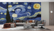 3D Oil Painting Van Gogh Starry Sky Wall Mural Wallpaper 5071- Jess Art Decoration