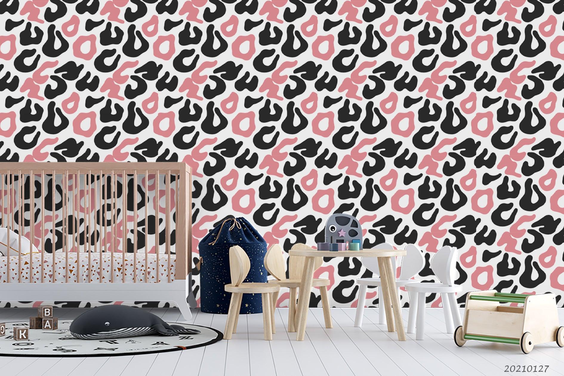 3D Hand Drawn Animal Print Wall Mural Wallpaper LQH 99- Jess Art Decoration