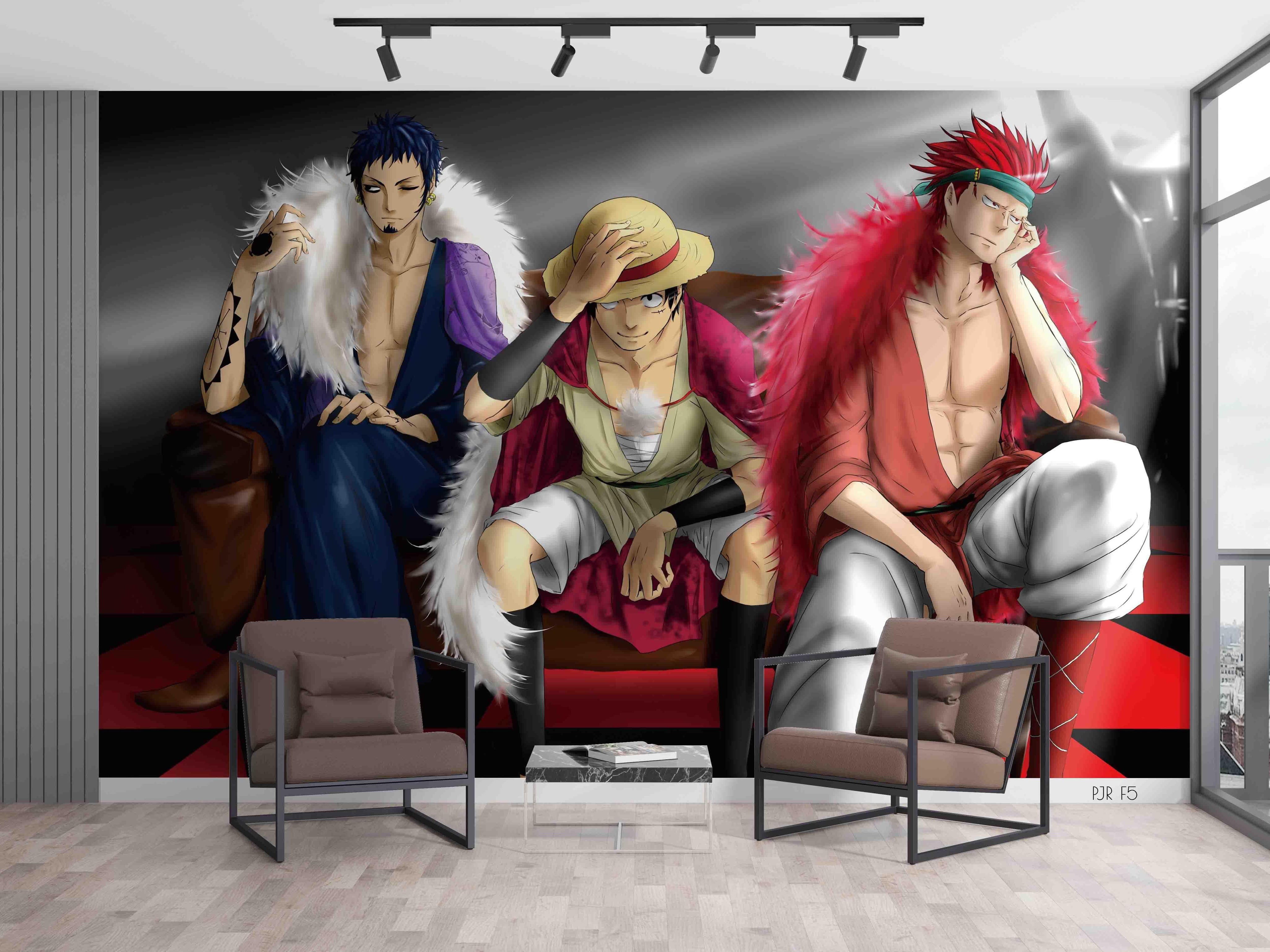 3D Anime Straw Boy anime adventure boy character mural wall mural wallpaper for teen room - view 6