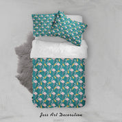 3D Fresh Flamingo Pineapple Pattern Quilt Cover Set Bedding Set Duvet Cover Pillowcases WJ 3710- Jess Art Decoration