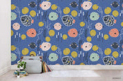 3D Cartoon Colorful Ocean Fish Coral Blue Wall Mural Wallpaper LXL 1539- Jess Art Decoration