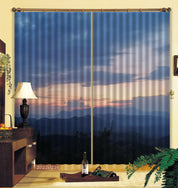 3D Woods Mountain Sky Dark Cloud Curtains and Drapes GD 2007- Jess Art Decoration