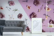 3D Floral  Still Life Wall Mural Wallpaper SWW4332- Jess Art Decoration
