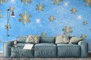 3D Blue Snowflake Wall Mural Wallpaper 28- Jess Art Decoration