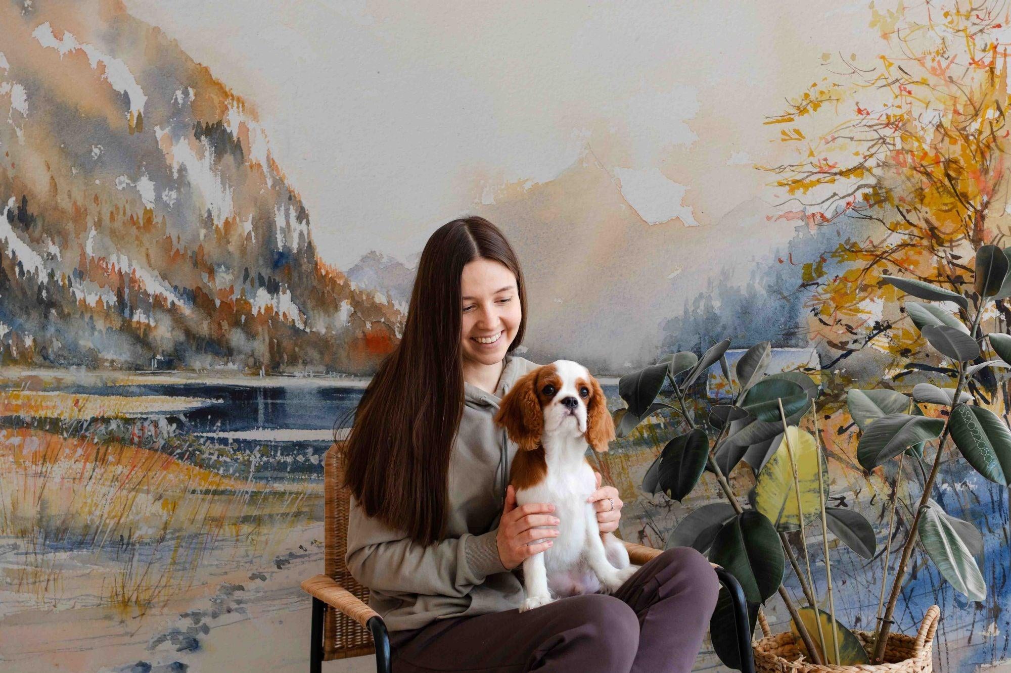 3D Hand Draw Autumn Landscape Wall Mural Wallpaper SWW  238- Jess Art Decoration