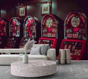 3D Raw Game Interesting Neon Wall Mural Wallpaper SWW629- Jess Art Decoration