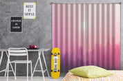 3D Abstract City Building Pink Curtains and Drapes LLL 121- Jess Art Decoration