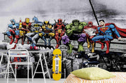 3D Super Hero Wall Mural Wallpaper LQH 95- Jess Art Decoration