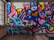 3D Abstract Graffiti Wall Mural Wallpaper  sww 72- Jess Art Decoration