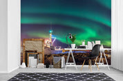 3D Dreamlike Polar Aurora Wall Mural Wallpaper LXL 16- Jess Art Decoration