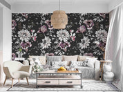 3D Vintage Art Blooming Flower Background Wall Mural Wallpaper GD 3561- Jess Art Decoration