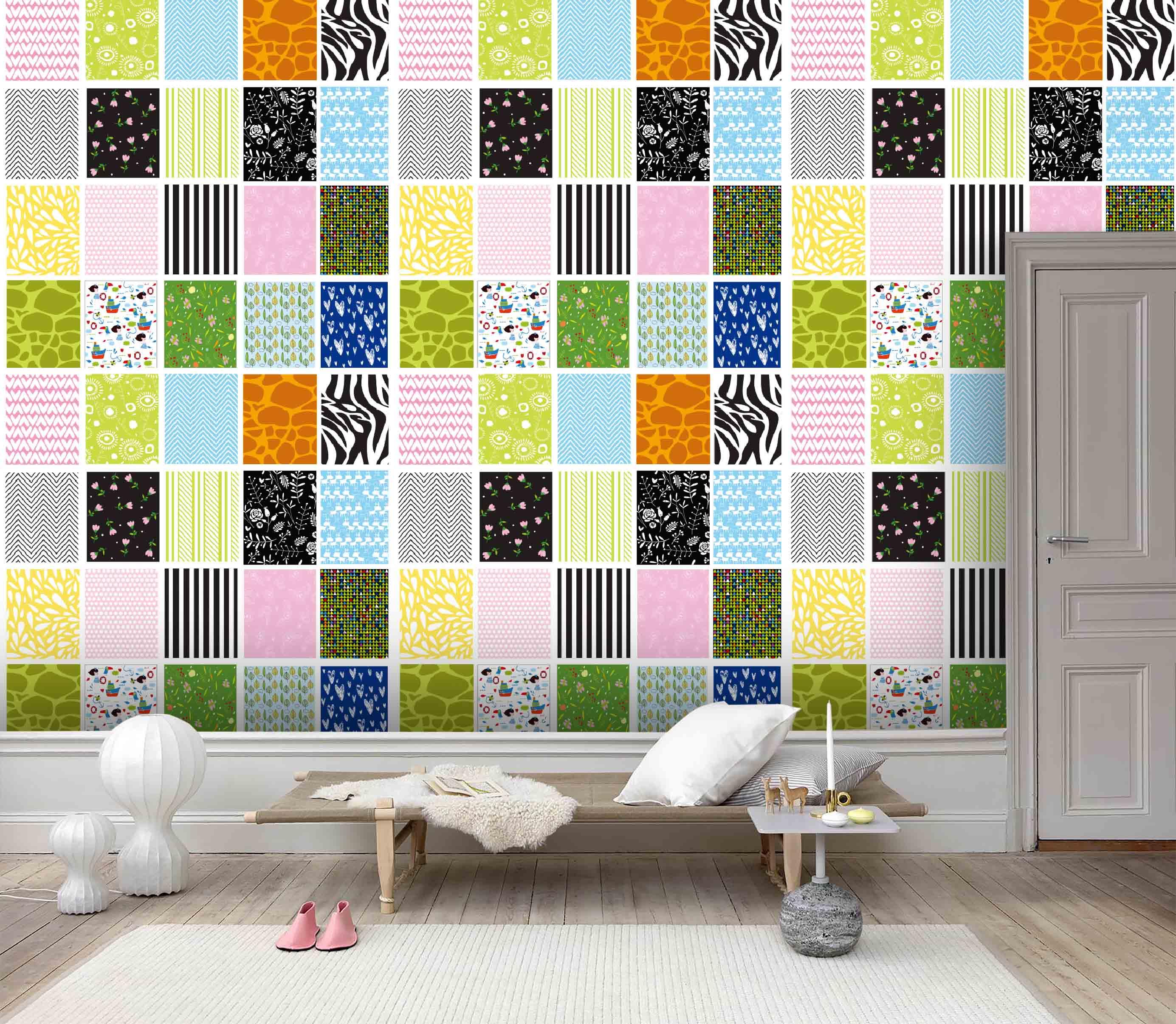 3D Color Blocks Graphics Wall Mural Wallpaper 57- Jess Art Decoration
