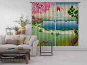 3D Japan Mount Fuji Landscape Curtains and Drapes LQH 75- Jess Art Decoration