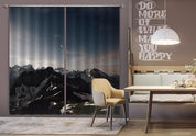 3D Landscape Nature Peak Snow Curtains and Drapes GD 2963- Jess Art Decoration