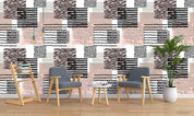 3D Abstract Geometry Leopard Print Wall Mural Wallpaper A203 LQH- Jess Art Decoration