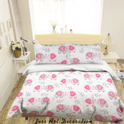 3D Cartoon Leaf Animal Elephant Quilt Cover Set Bedding Set Duvet Cover Pillowcases 116- Jess Art Decoration