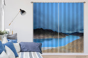 3D Landscape River Mountain Cloudy Curtains and Drapes GD 3013- Jess Art Decoration