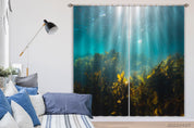 3D Undersea Sunshine Kelp Curtains and Drapes GD 3818- Jess Art Decoration