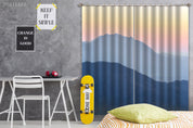 3D Mountain Sunshine Landscape Blue Curtains and Drapes LLL 240- Jess Art Decoration