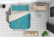 3D Cartoon Soccer Monkey Quilt Cover Set Bedding Set Duvet Cover Pillowcases LXL 187- Jess Art Decoration