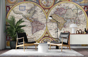 3D World Map Wall Mural Wallpaper SF49- Jess Art Decoration