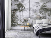 3D Tropical Jungle Plant Palm Tree Misty Wall Mural Wallpaper GD 859- Jess Art Decoration