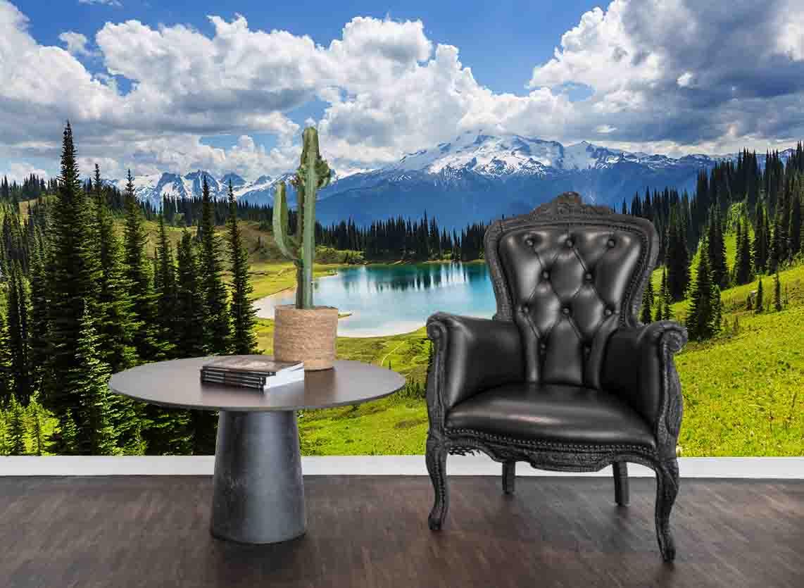 3D Blue Sky White Clouds Snow Mountain Wall Mural Wallpaper 36- Jess Art Decoration