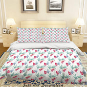 3D Colourful Plant Floral Leaves Pattern Quilt Cover Set Bedding Set Duvet Cover Pillowcases WJ 3841- Jess Art Decoration