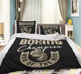 3D Boxing Champion Quilt Cover Set Bedding Set Duvet Cover Pillowcases LXL 16- Jess Art Decoration