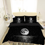 3D Planet Moon Sea Quilt Cover Set Bedding Set Duvet Cover Pillowcases WJ 9262- Jess Art Decoration