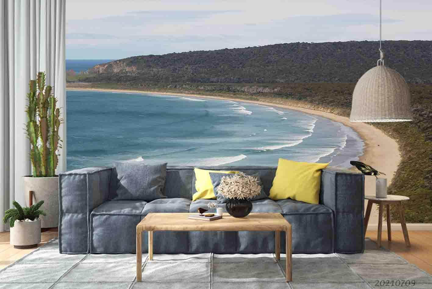 3D Oceans Beach Coast Islands Wall Mural Wallpaper SWW4395- Jess Art Decoration