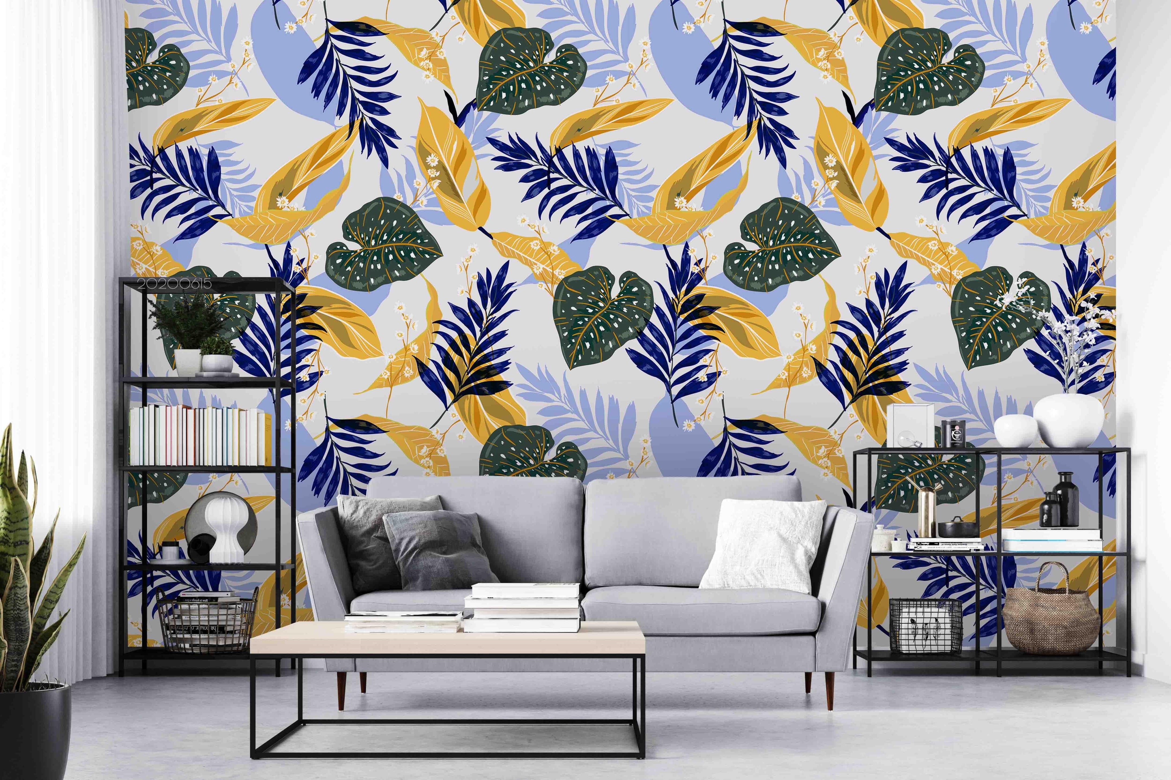 3D Delicate Colorful Leaves Wall Mural Wallpaper LXL 30- Jess Art Decoration