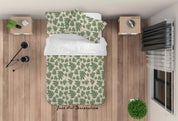3D Tropical Green Leaf Quilt Cover Set Bedding Set Duvet Cover Pillowcases 134 LQH- Jess Art Decoration