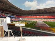 3D Germany Allianz Arena Stadium Wall Mural Wallpaper GD 46- Jess Art Decoration