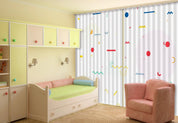 3D Color Geometric Symbols Curtains and Drapes LQH A657- Jess Art Decoration