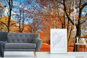3D Autumn Forest Nature Landscape Wall Mural Wallpaper LQH 351- Jess Art Decoration