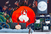 3D Chinese Style Crane Wall Mural Wallpaper WJ 3362- Jess Art Decoration