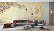 3D Chinese Style Floral Bird Scenery Wall Mural Wallpaper SWW5079- Jess Art Decoration