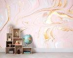 3D Abstract Pink Gilding Marbling Wall Mural Wallpaper 25- Jess Art Decoration