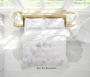 3D Watercolor Floral Leaves Quilt Cover Set Bedding Set Duvet Cover Pillowcases 65- Jess Art Decoration