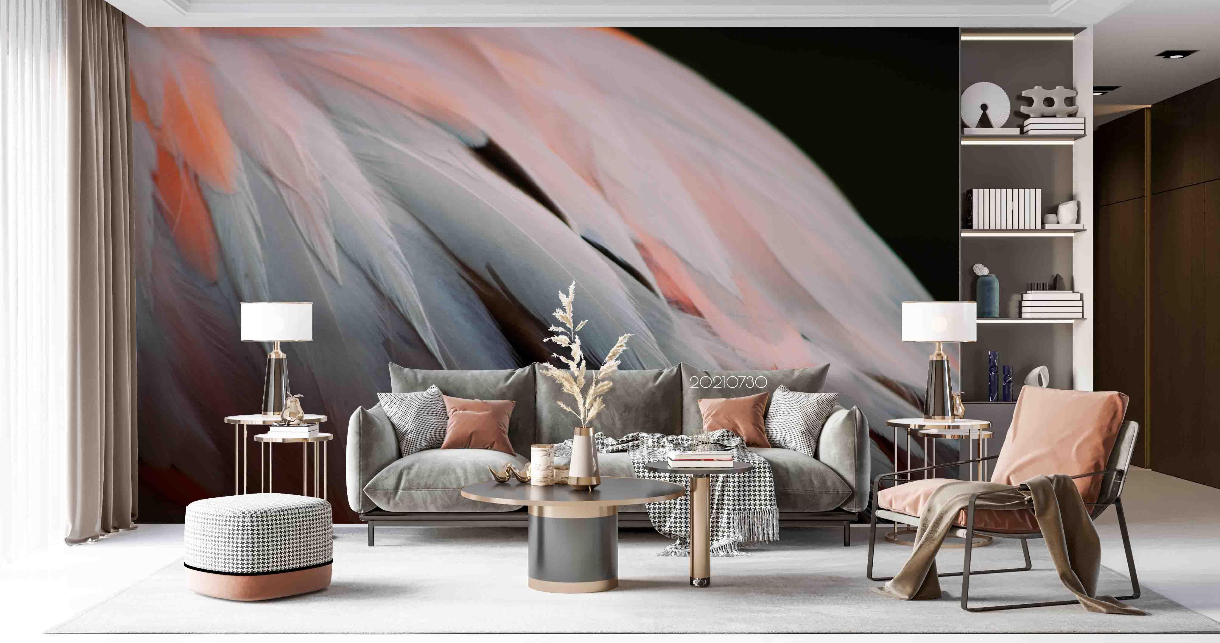 3D White Feather Wing Wall Mural Wallpaper SWW4449- Jess Art Decoration