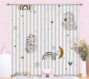3D Cartoon Cloud Sun Moon Star Curtains and Drapes LQH 181- Jess Art Decoration