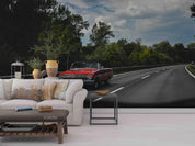 3D Forest Road Car Landscape Wall Mural Wallpaper LQH 288- Jess Art Decoration