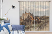 3D Landscape Oil Painting Curtains and Drapes LQH 81- Jess Art Decoration