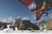 3D Buddhism Temple Nepal Mountain Wall Mural Wallpaper  sww 45- Jess Art Decoration