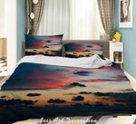 3D Sunset Red Glow Quilt Cover Set Bedding Set Duvet Cover Pillowcases LXL 272- Jess Art Decoration