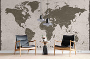3D Crack Texture World Map Wall Mural Wallpaper LXL 224- Jess Art Decoration
