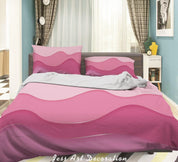 3D Abstract Pink Quilt Cover Set Bedding Set Duvet Cover Pillowcases LXL- Jess Art Decoration